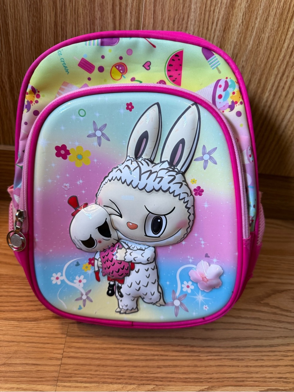 3D-13” Custom Labubu Pink Backpack - Picture 2 of 8